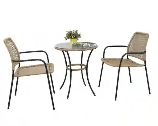 Outzen Set Bistro Rattan Muri