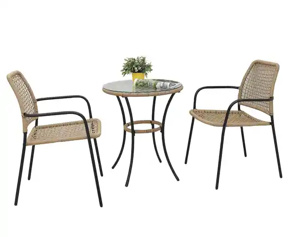 Outzen Set Bistro Rattan Muri