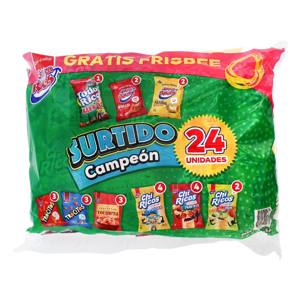Súper Ricas Pasaboca Surtido Campeón 445 g