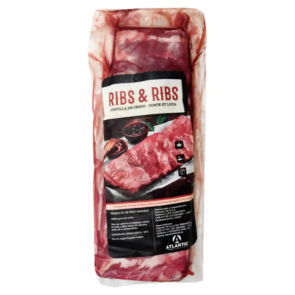 Costilla de Cerdo St Louis Atlantic