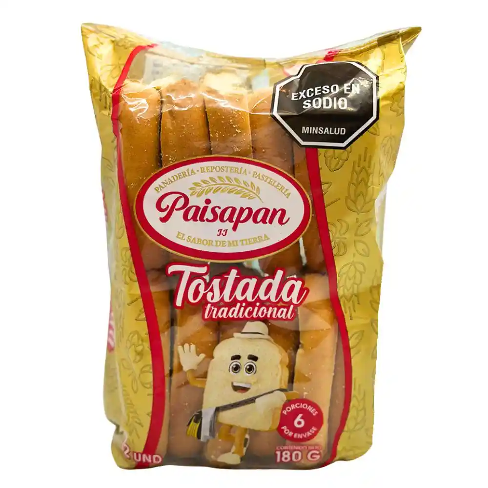 Tostada Paisapan J. J. Minitostada (180 Gr)
