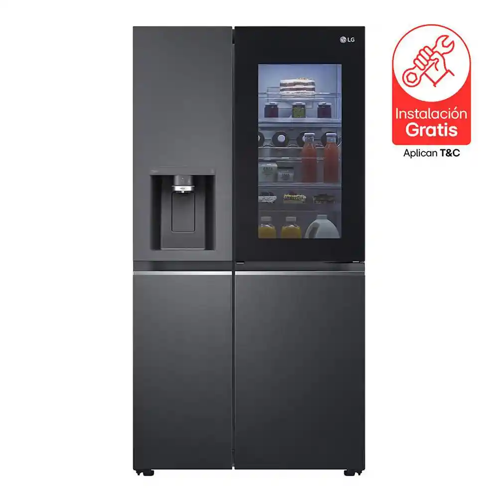 Nevecón Lg Side By Side Instaview Gs66sxtc Negro Mate