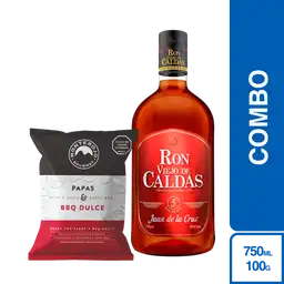Combo Monterojo Papa Bbq Dulce + Ron Viejo de Caldas