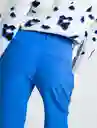 Pantalón Circe Azul Intenso Oscuro Talla 12 431F306 Naf Naf