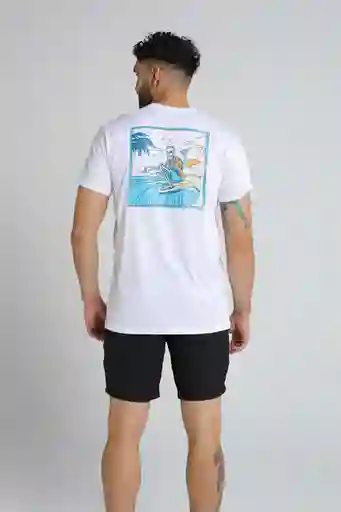 Camiseta Manga Corta Standard Fit Beach Fossil Hombre