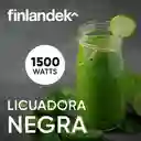 Finlandek Licuadora 4 Velocidades Vaso Vidrio Negra