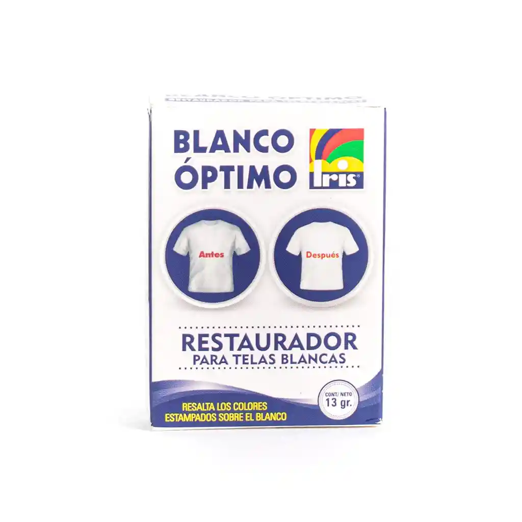 Iris Tinte Restaurador para Telas Blancas Óptimo