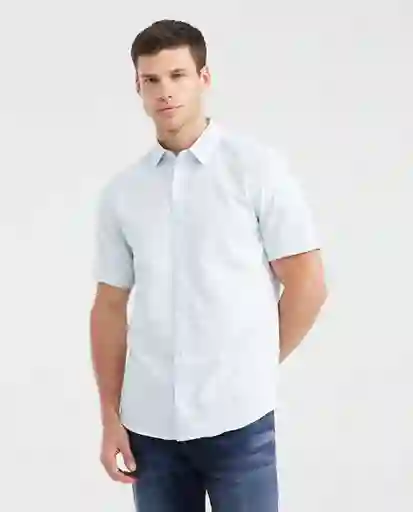 Camiseta Flame in Fabric Mc Azul Ilusión Claro T. L Chevignon