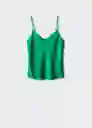 Top Rachel2 Verde Talla L Mujer Mango