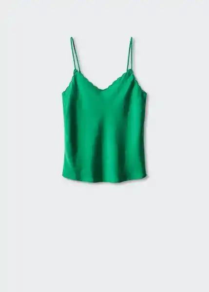 Top Rachel2 Verde Talla L Mujer Mango