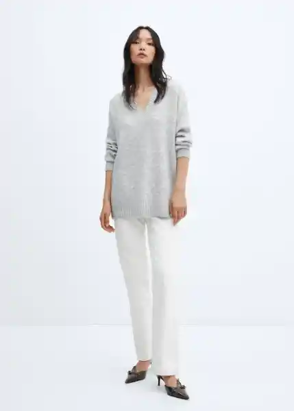 Jersey Taldorav Gris Claro Vigoré Talla L Mujer Mango