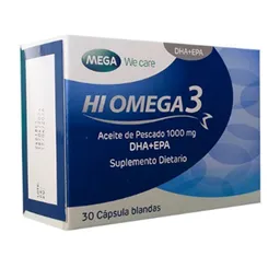 Hi Omega 3 Aceite de Pescado 1000 Mg Dha + Epa X