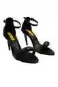 Sandalia Tacon Negro Para Mujer Stacie