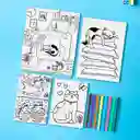 Miniso Set Para Colorear Velvet Plumones Gato