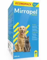 Mirrapel Suplemento Para Perros Y Gatos Mirrapel Oleoso 236 Ml