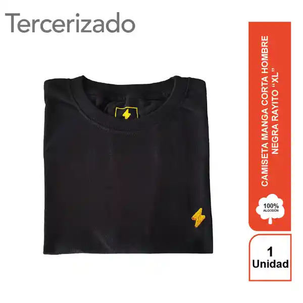 Rayito Camiseta Hombre Negra XL