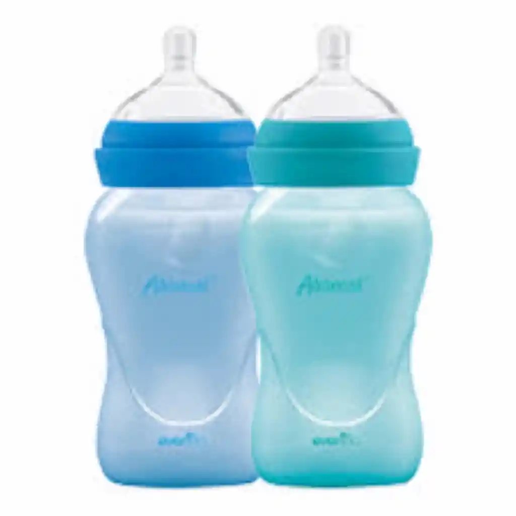 Evenflo biberon cuello ancho color azul