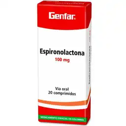 Genfar Espironolactona (100 mg) 20 Comprimidos
