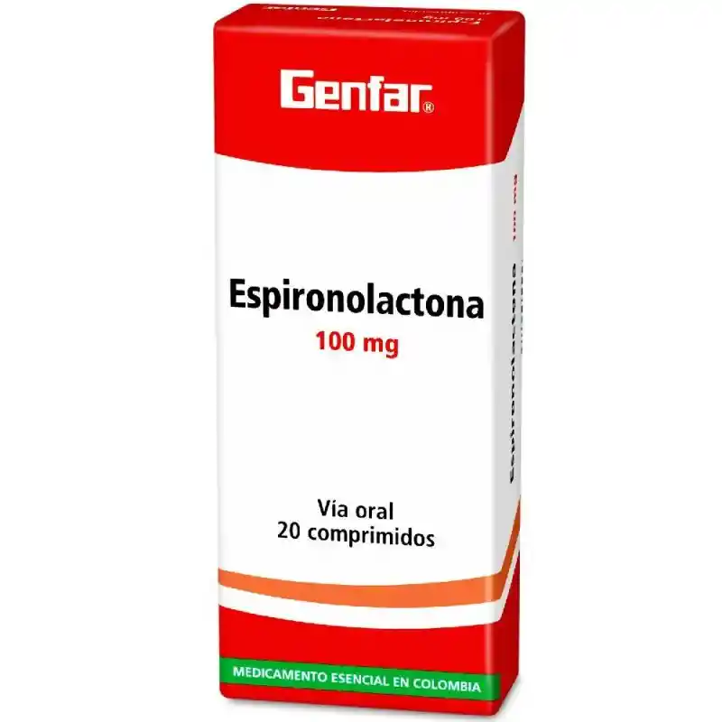 Genfar Espironolactona (100 mg) 20 Comprimidos