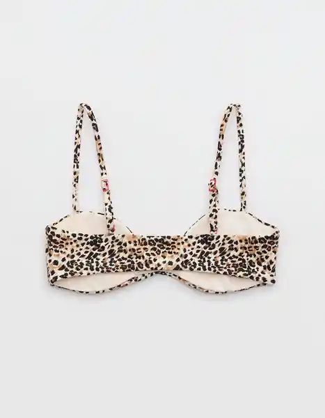 Top de Bikini Aerie Beige Talla: LARGE 5626158 American Eagle