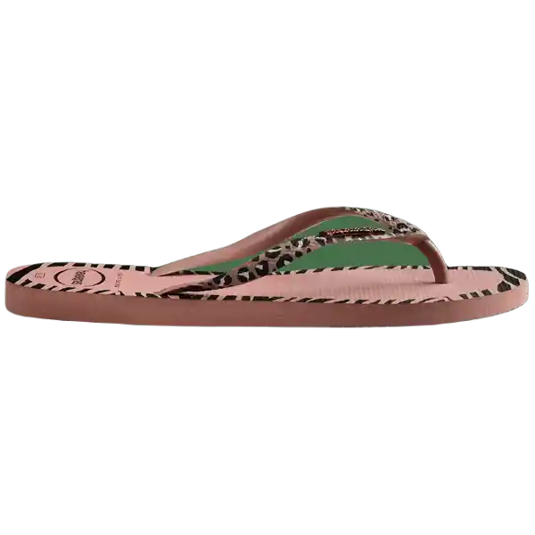 Sandalias Slim Animal Fashion Rosa Crocus T.38 4147966 Havaianas