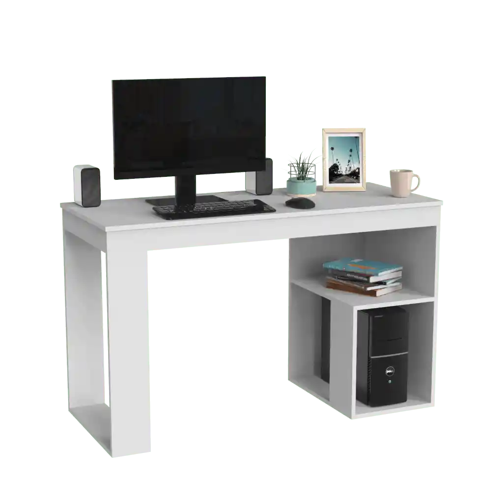 Escritorio Rod Blanco Con Amplio Espacio de Trabajo