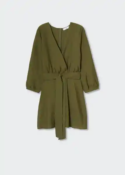 Vestido Amelie-W Khaki Talla L Mujer Mango