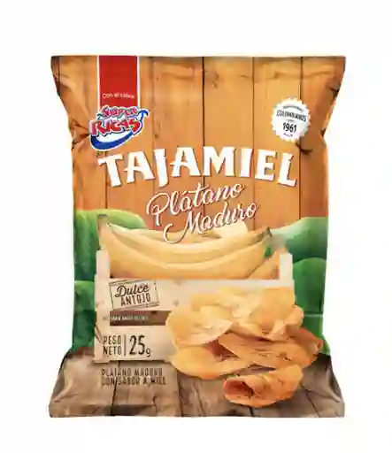 Super Ricas Snack Tajamiel de Plátano Maduro
