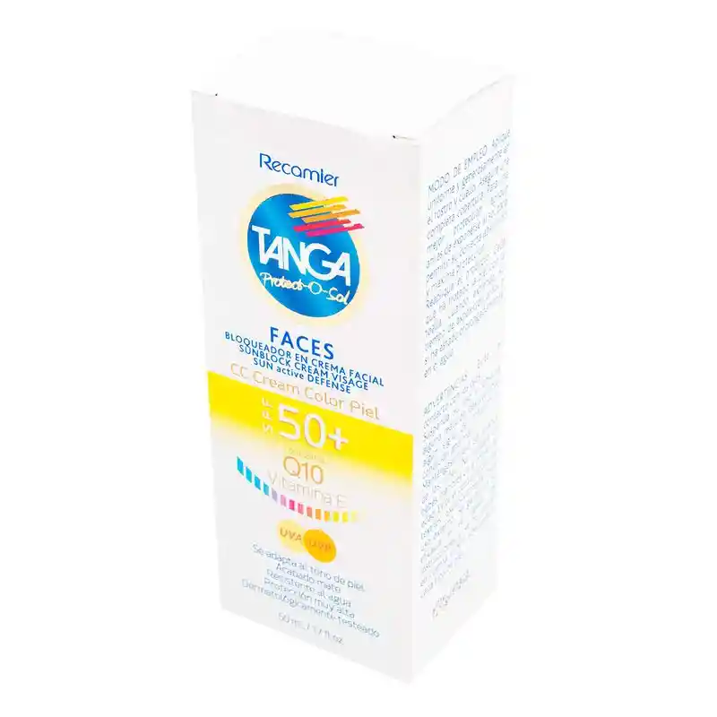 Tanga Bloqueadora Facial en Crema Color Piel SPF 50+