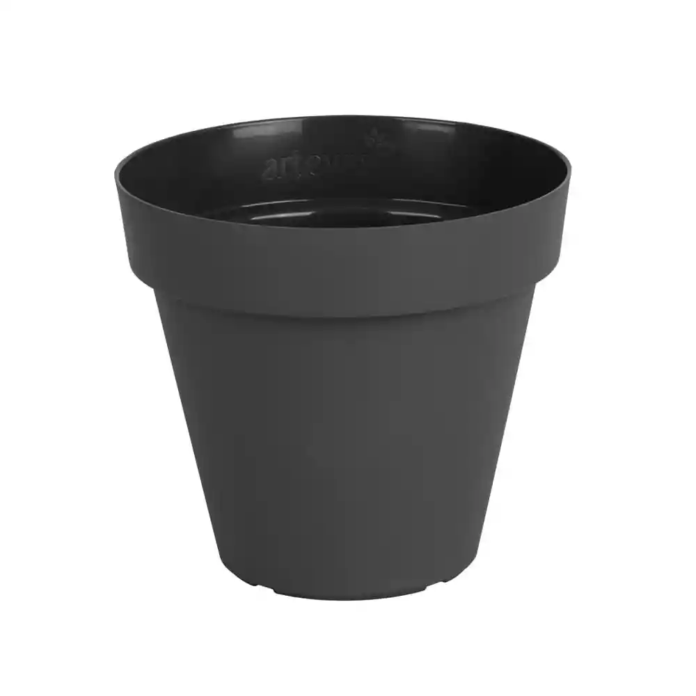 Maceta Plástica Capri Antracita Outzen