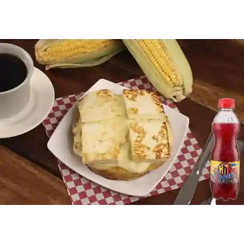 Combo Arepa Gratinada + Hit Mora 500 ml