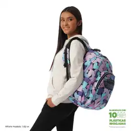 Morral Juvenil Porta Pc 14" Acuarela Azul