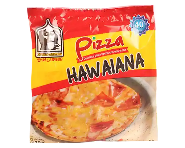 Delicias Orientales Pizza Hawaiana de Pan Árabe