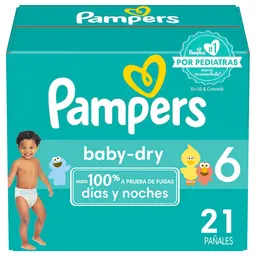 Pampers Pañal Desechable Baby Dry Etapa 6 21 Und