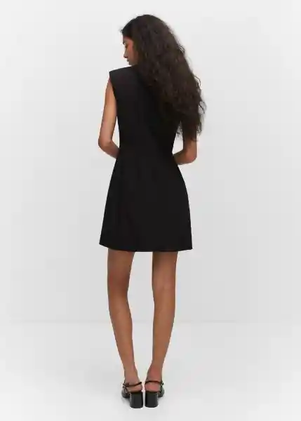 Vestido Jeane Negro Talla L Mujer Mango