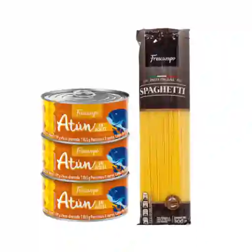 Combo Atún Lomo Aceite Tripack + Spaguetti