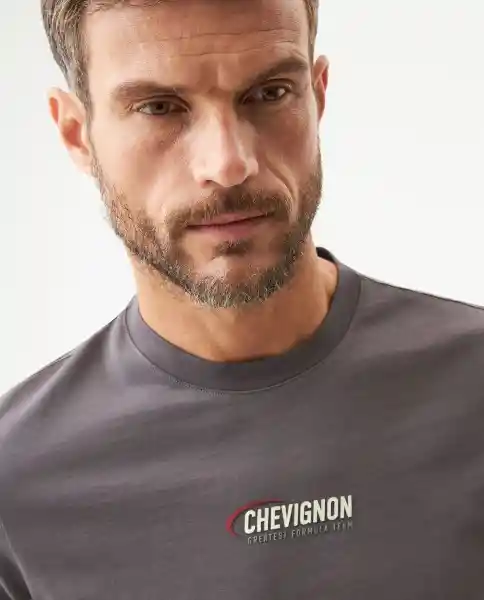 Camiseta Racing Graphic Masculino Gris Galaxia Talla M Chevignon