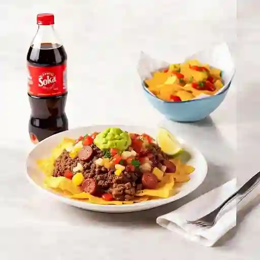 Salchi mexicana pers +gaseosa 250ml