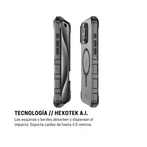 ItSkins Case Supreme R Clear iPhone 16 Pro Max Negro