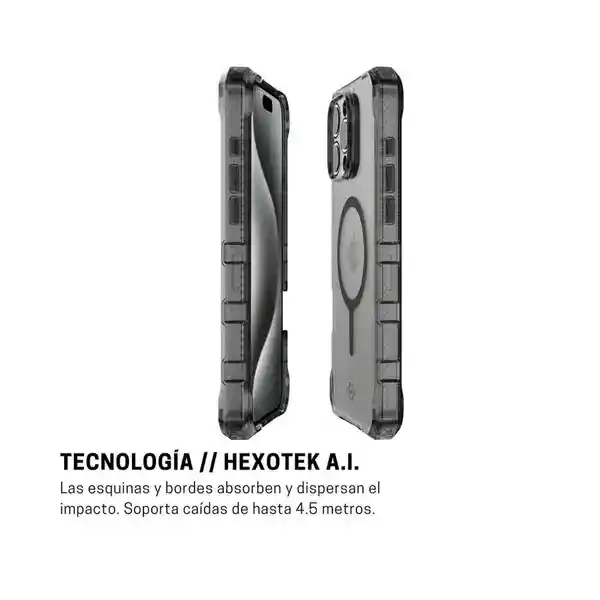 ItSkins Case Supreme R Clear iPhone 16 Pro Max Negro