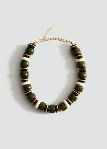 Collar Jojo Verde Pastel Talla 99 Mujer Mango