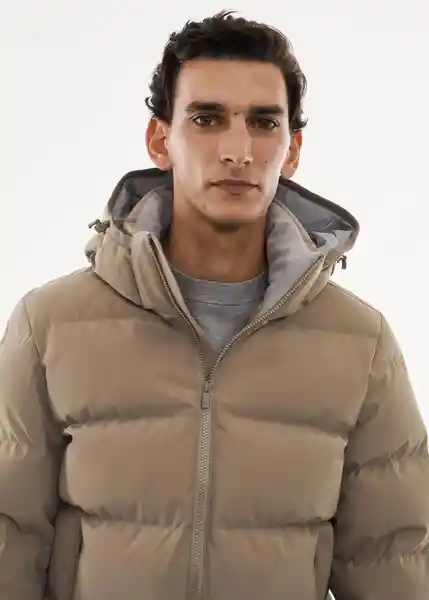 Abrigo Anorak Coli Topo Talla L Hombre Mango