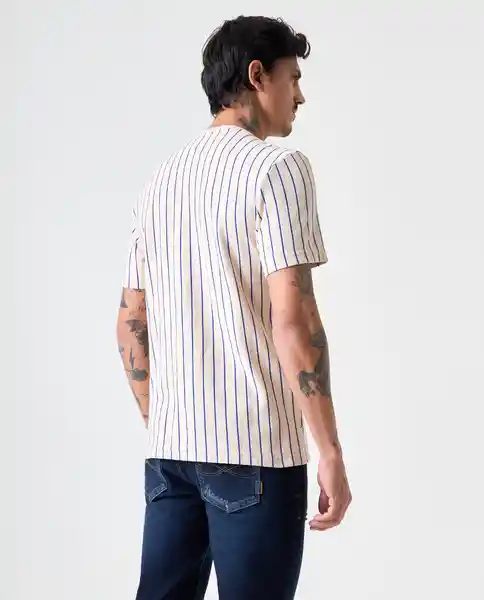Camiseta Hombre Azul Talla M 842G022_AZU193964 Americanino