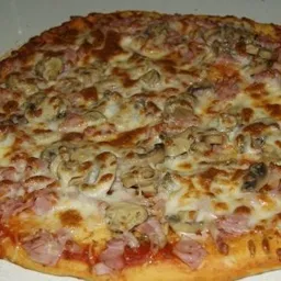 Pizza Champiñón Jamón Pollo Familiar