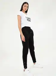 Gef Pantalón Largo Avril Negro Talla S 799