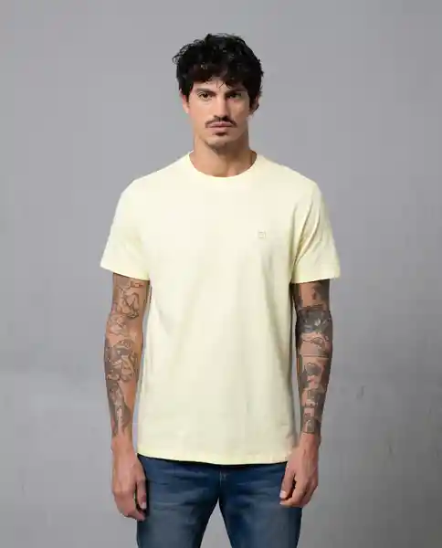 Camiseta Hombre Amarillo Talla L 100G001 Rifle