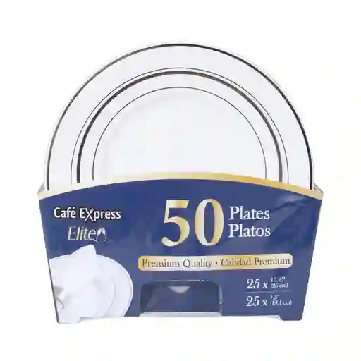 Café Express Plato Plásticos Premium