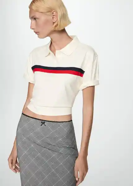 Falda Bella Gris Talla 42 Mujer Mango