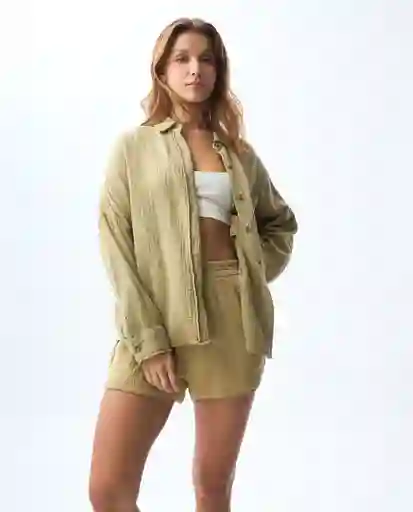 Camisa Mujer Verde Talla M 611G003_VER170836 Americanino