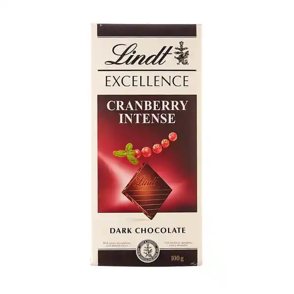 Lindt Chocolate Tableta Exccranberry Intense